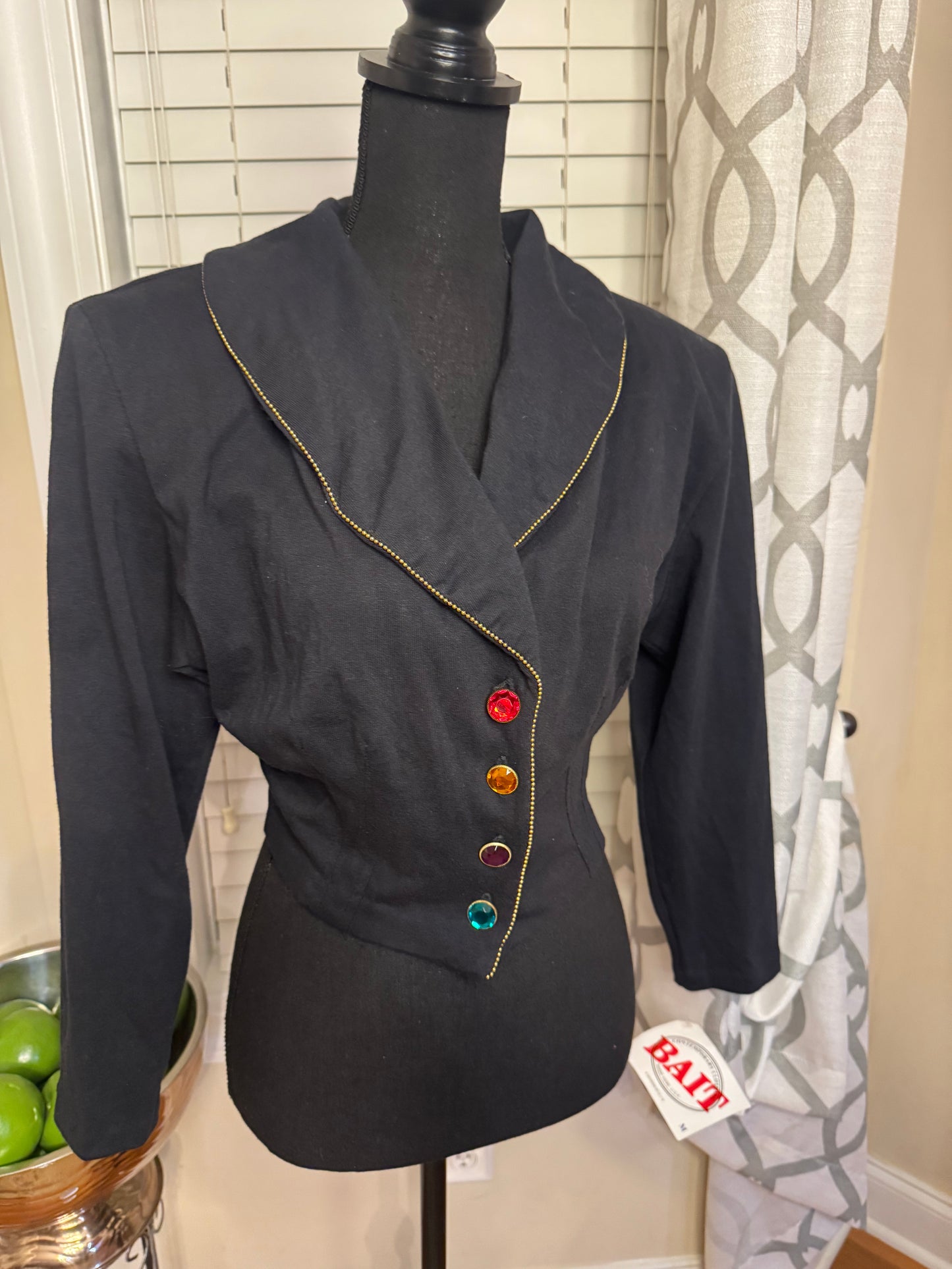 Vintage Bait Bejeweled Cropped Jacket NWT