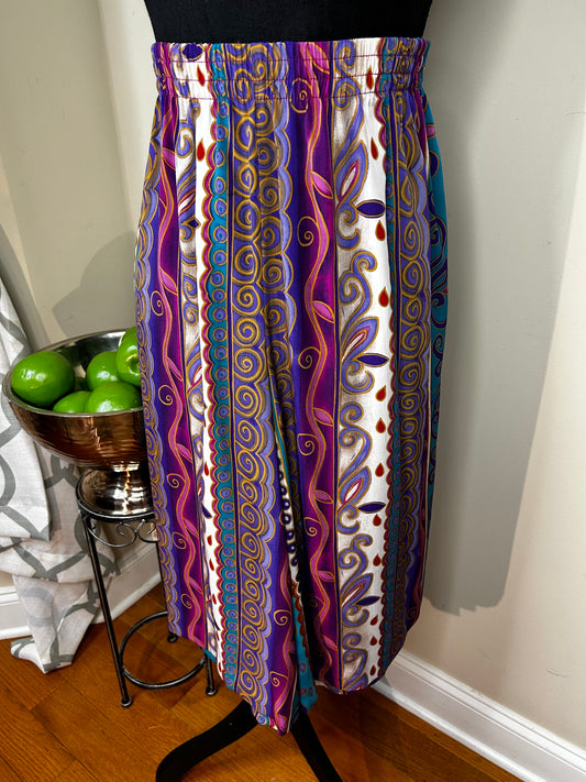 Colorful Vintage Plus Size Shorts