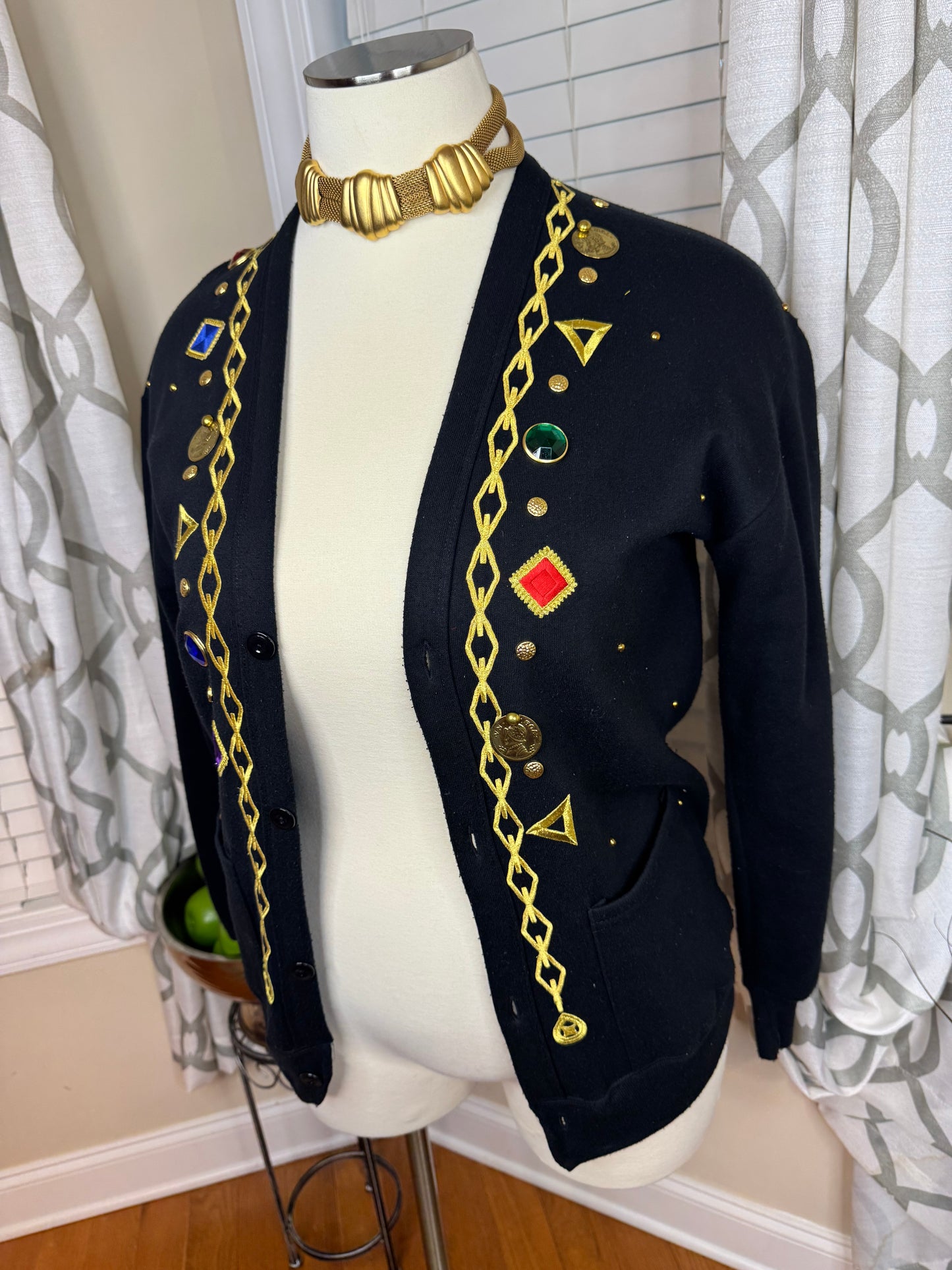 Vintage Bejeweled Cardigan