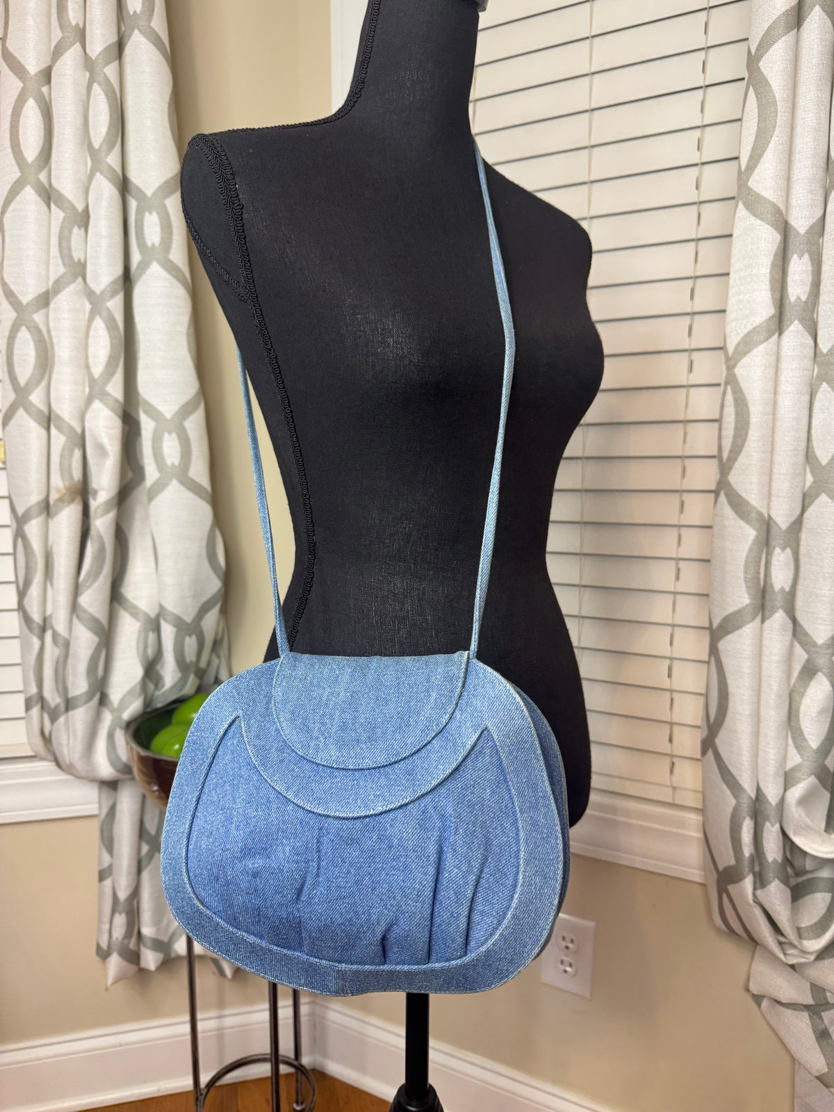 Vintage Stuart Weitzman Denim Bejeweled Purse
