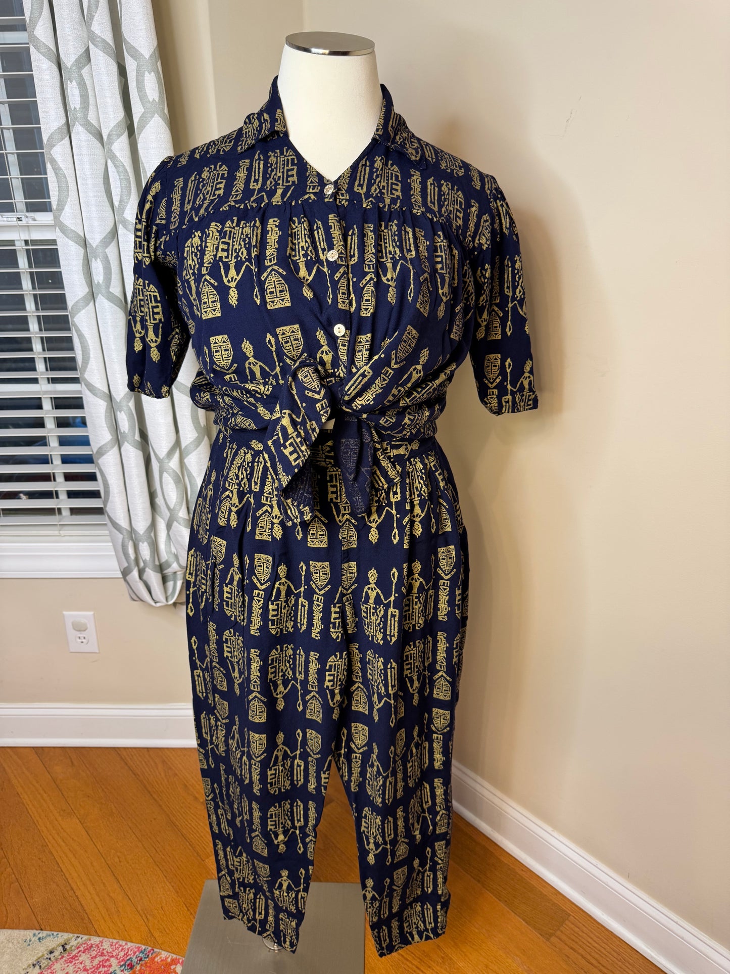 Vintage Marla Kim 2-Piece Pant Set