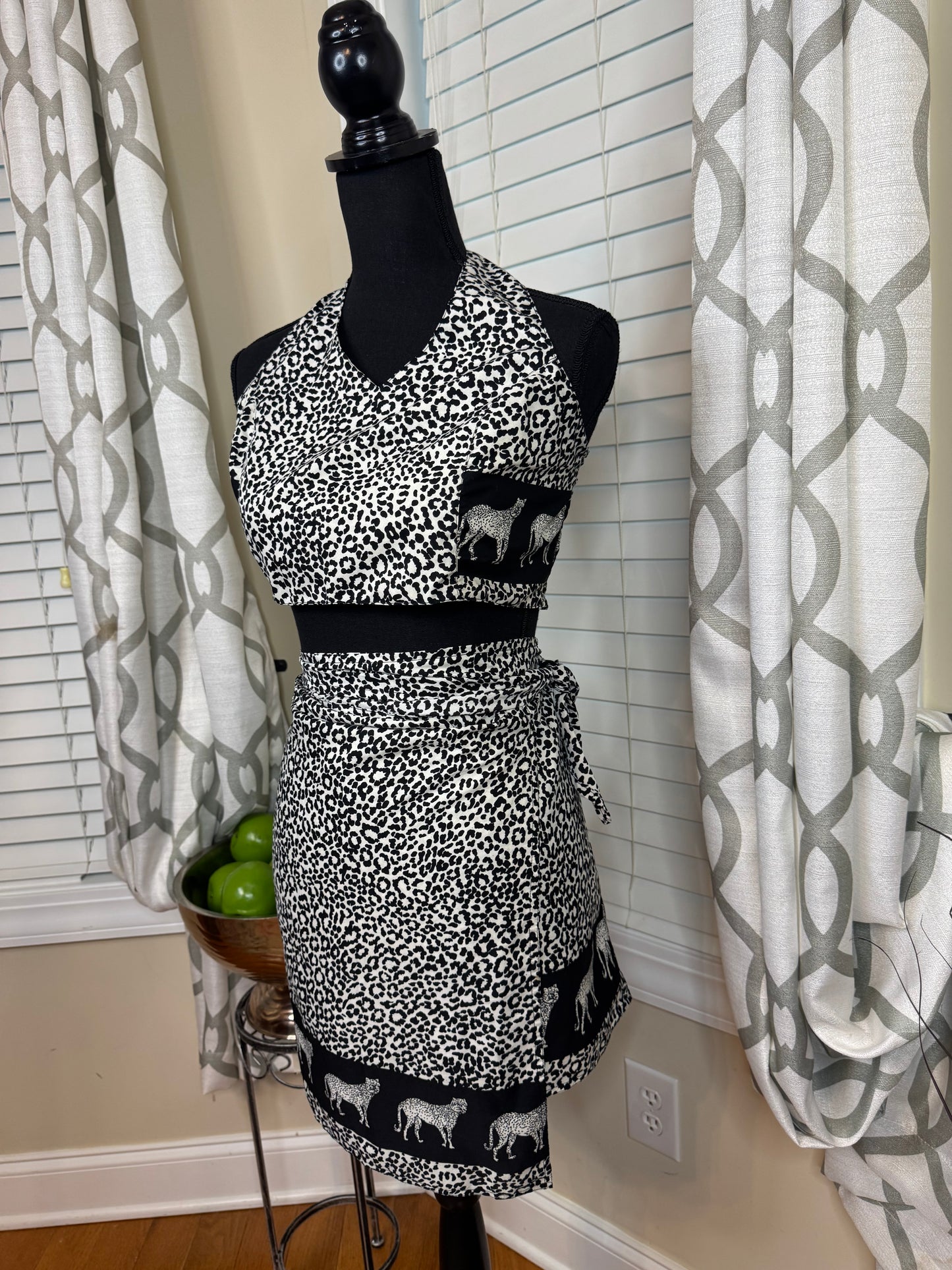 2-Piece Halter Swim Cover-up Set