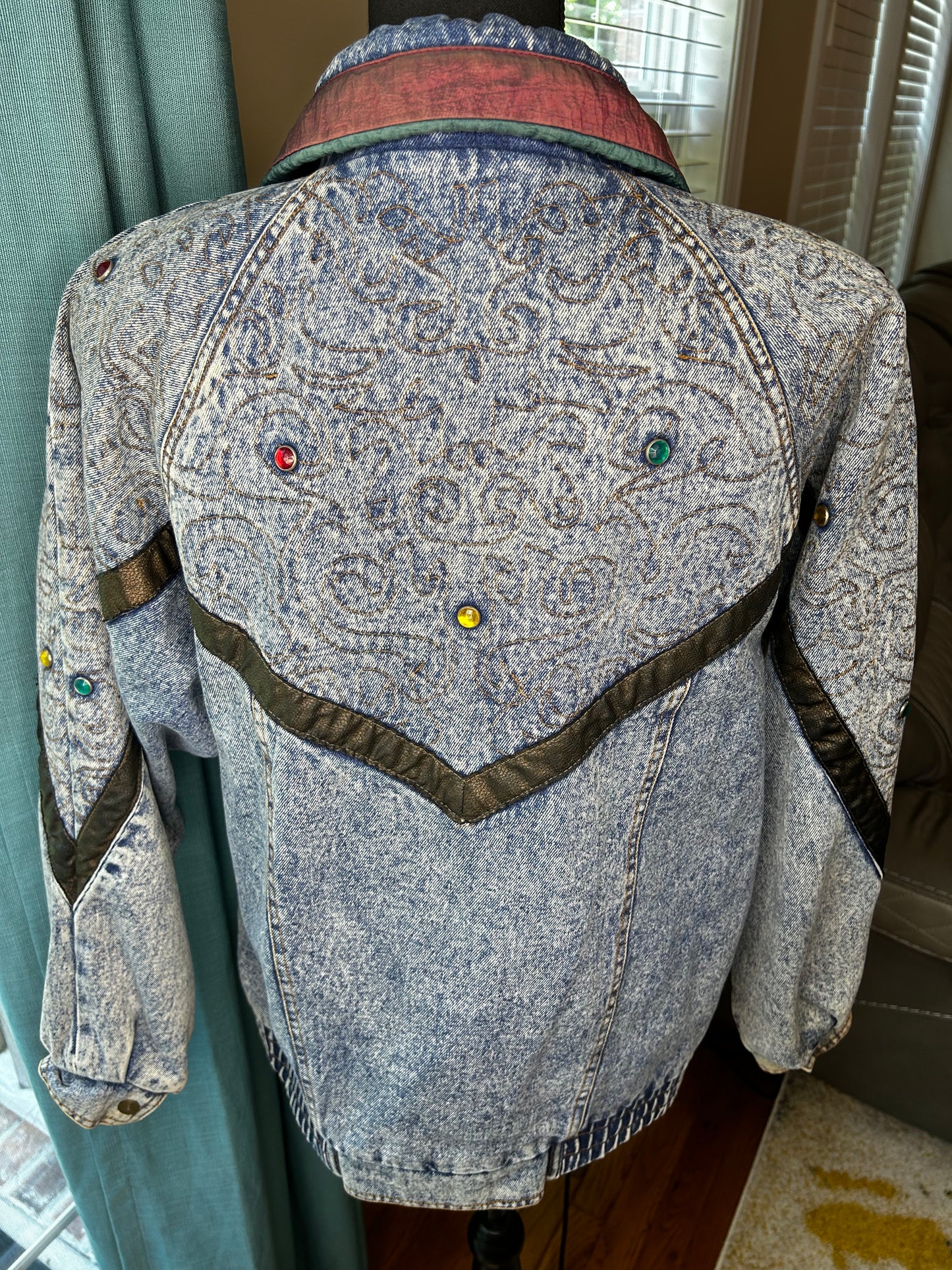 Vintage Bejeweled Denim Jacket