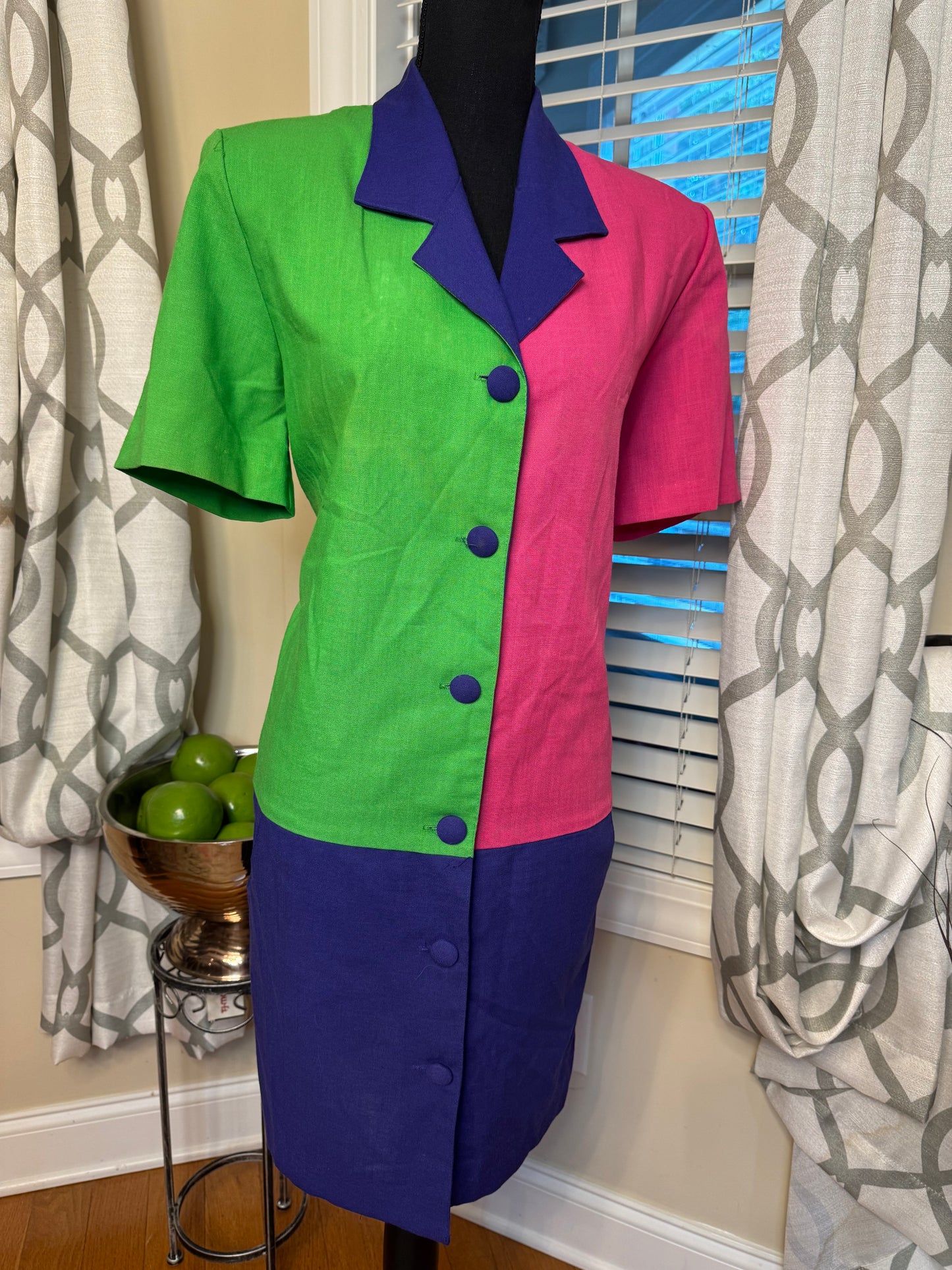Nicole Studio Colorblock Dress