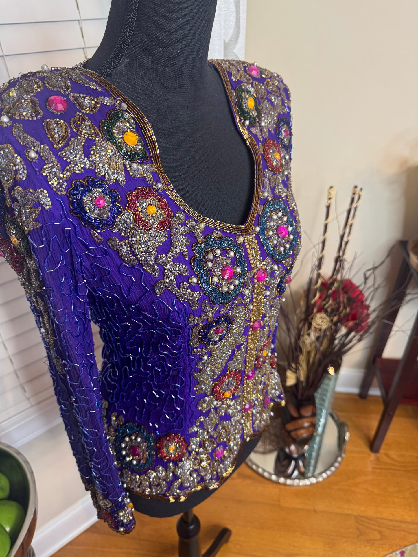 Joan Leslie Vintage Sequin Top