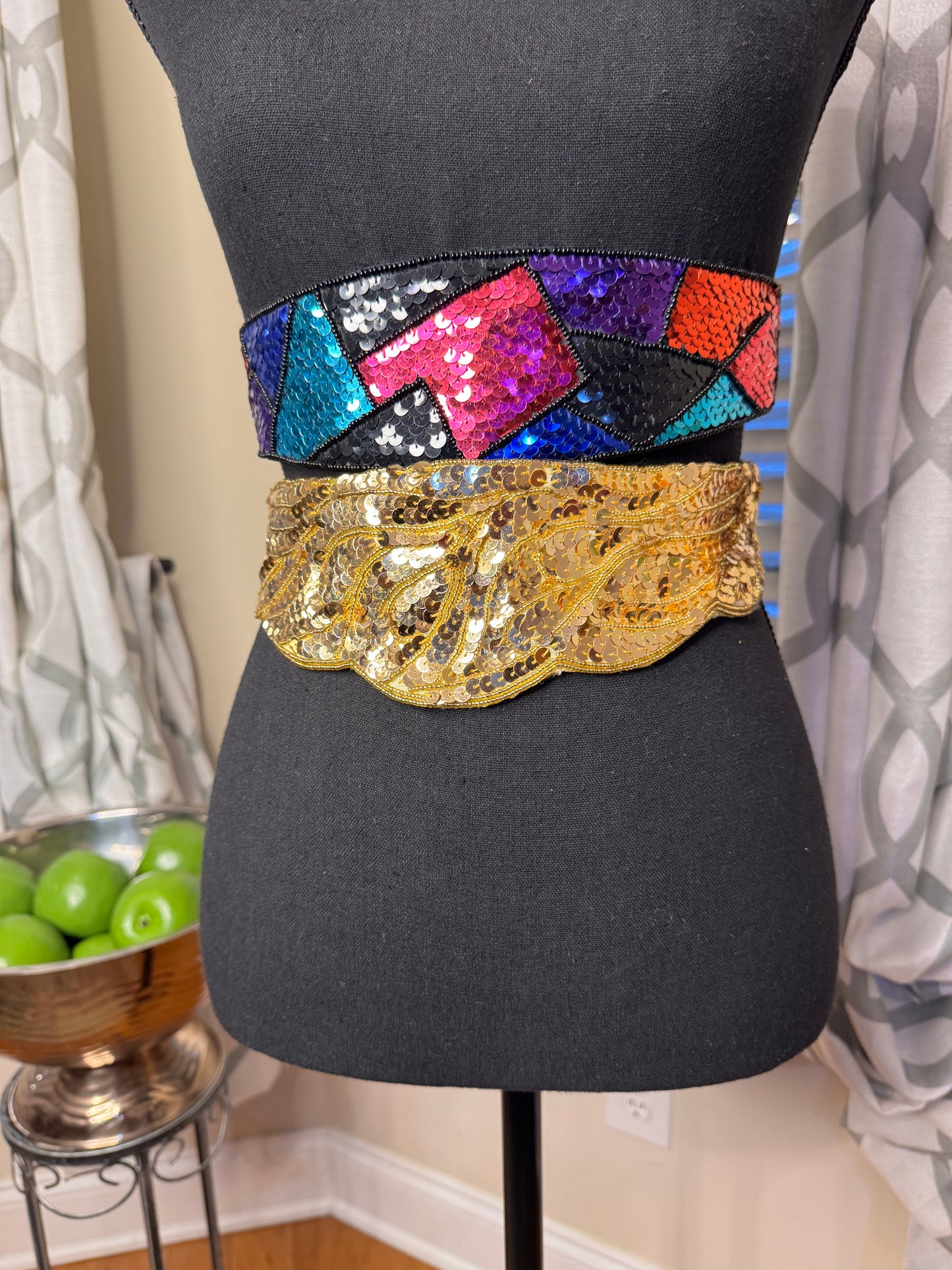 Vtg Sequin Belt Bundle