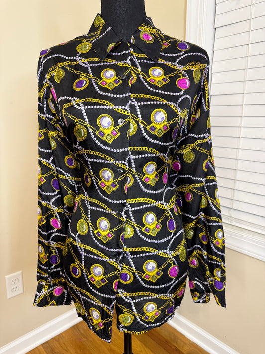 Selene Paris Vtg Blouse