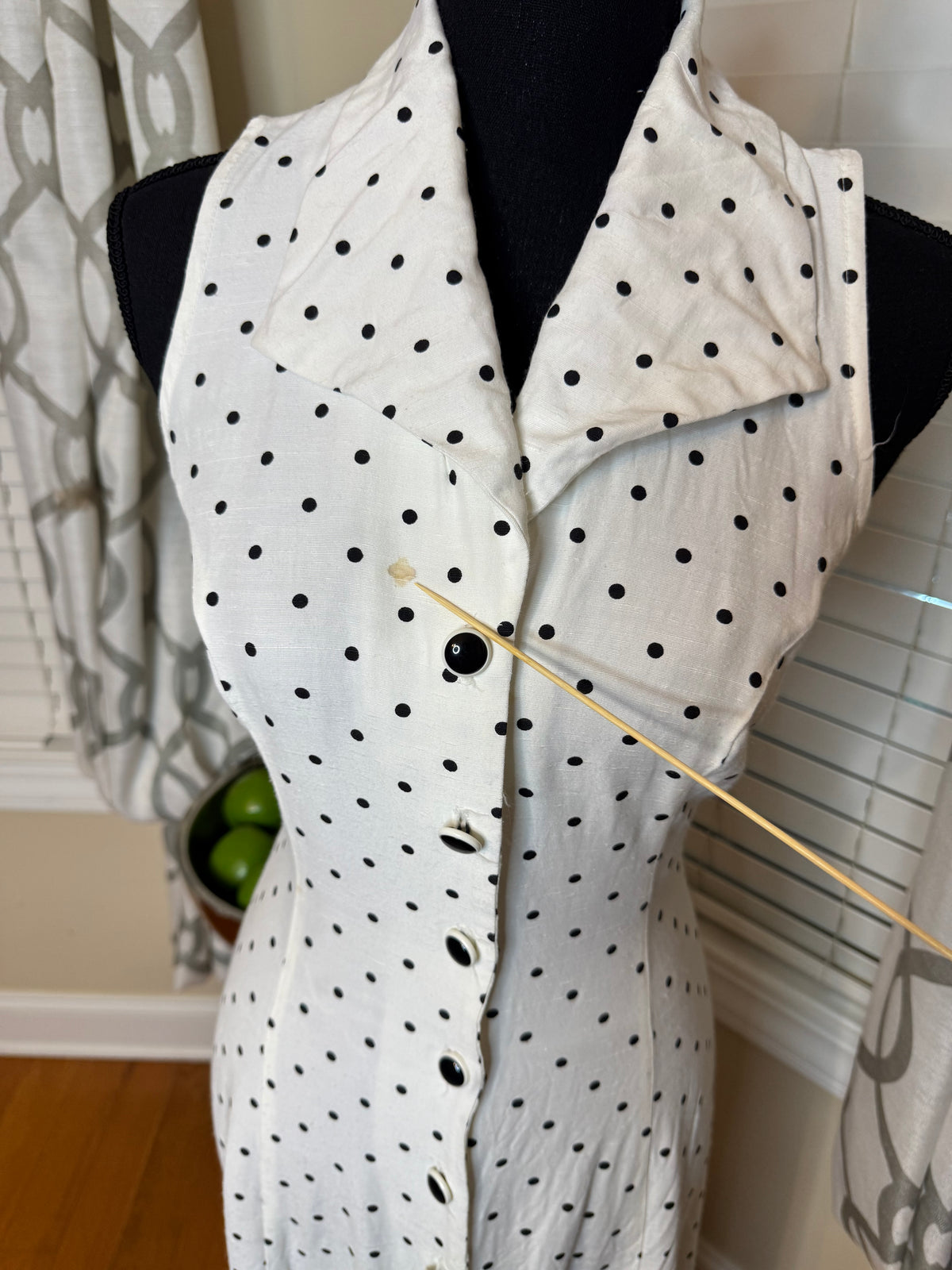 Vtg DJ & Co. Polka Dot Dress