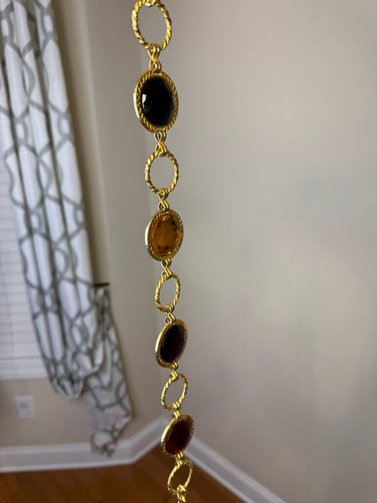 Multi-Color 4 Stone Jewel Belt