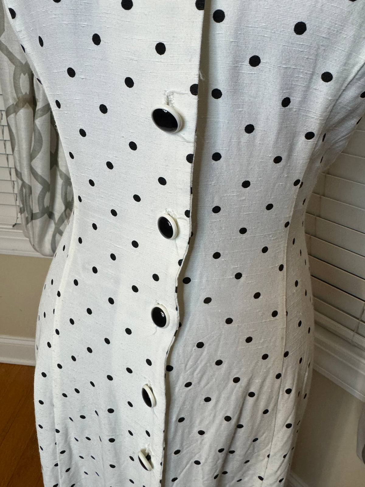 Vtg DJ & Co. Polka Dot Dress