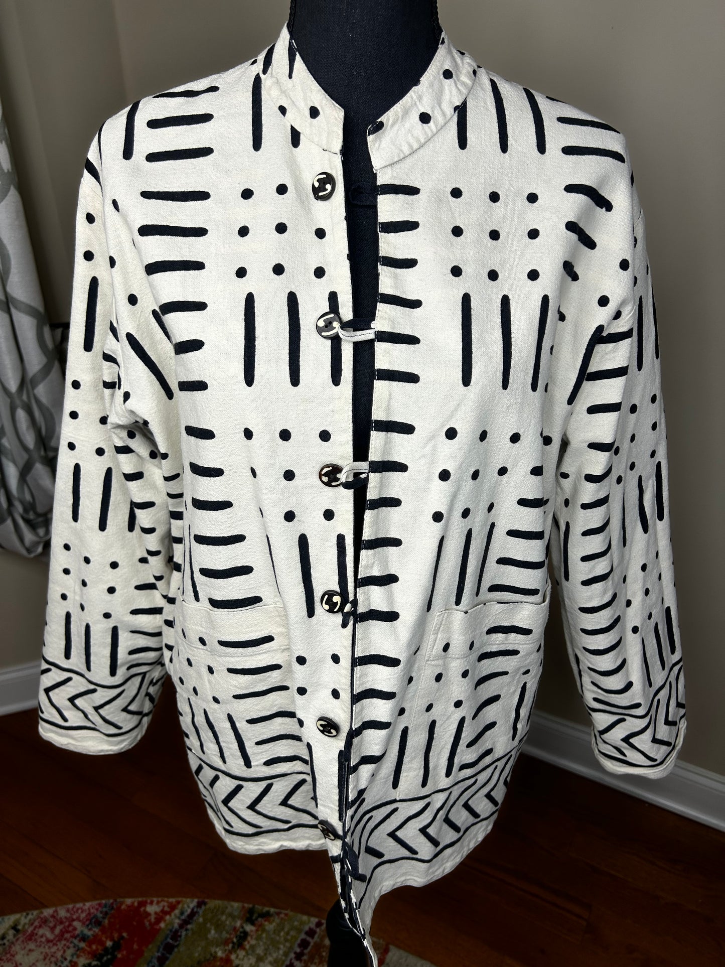 Reversible Authentic Mudcloth Jacket