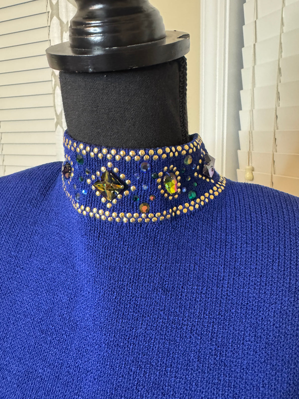Saint John for Neiman-Marcus Bejeweled and Studded Dress
