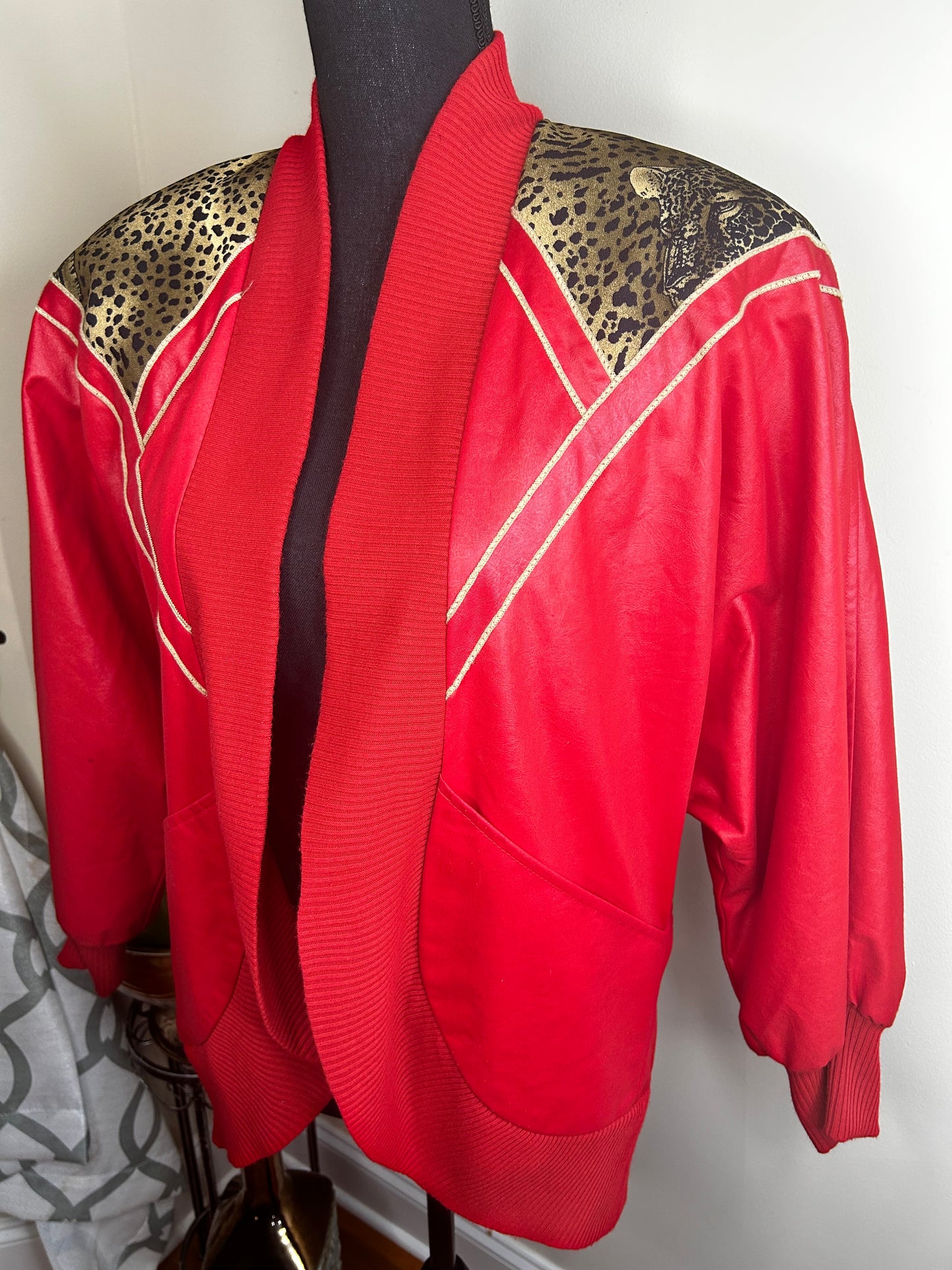 Leopard Print Vintage Jacket