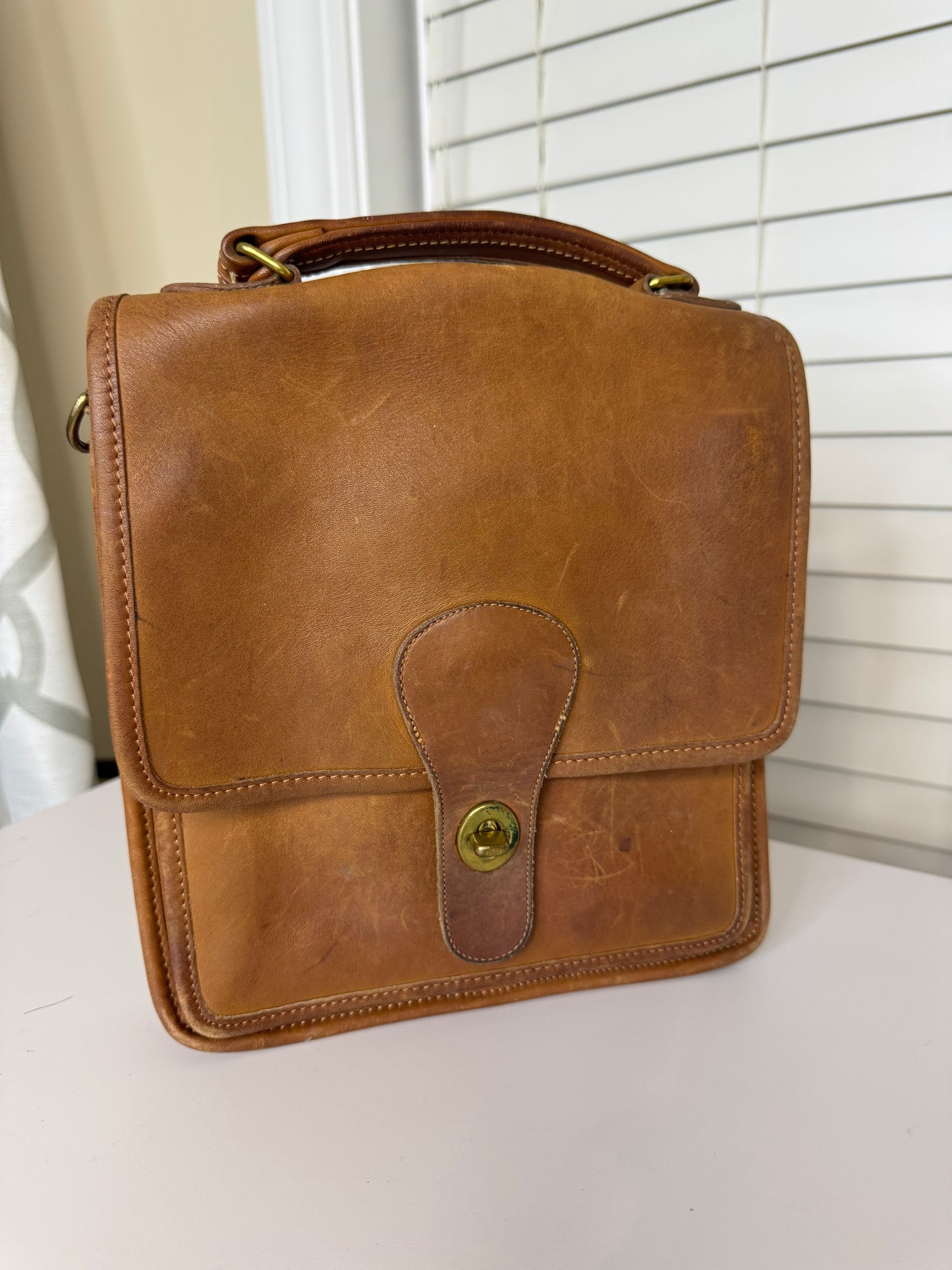 Vintage Coach British Satchel Messenger Bag