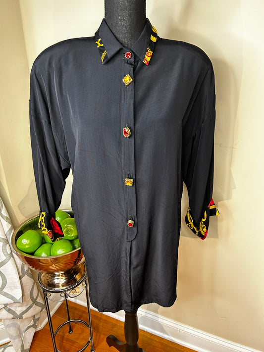 R & M Richards Bejeweled Shirt