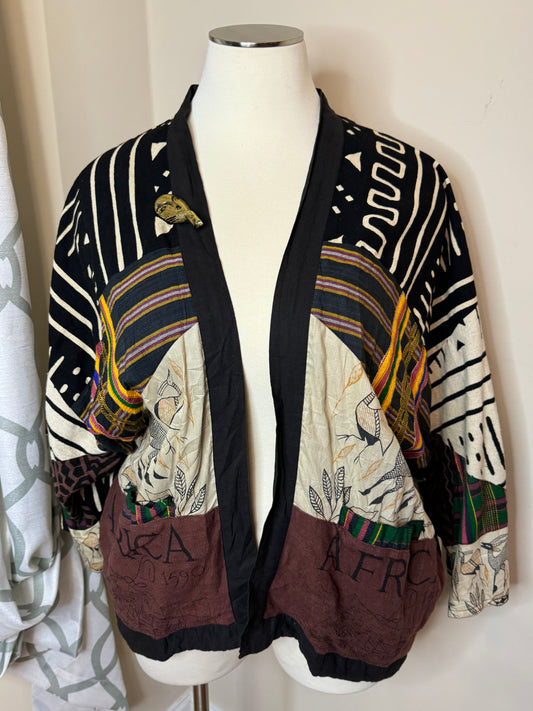 Vintage Ashro Open Duster with Brooch