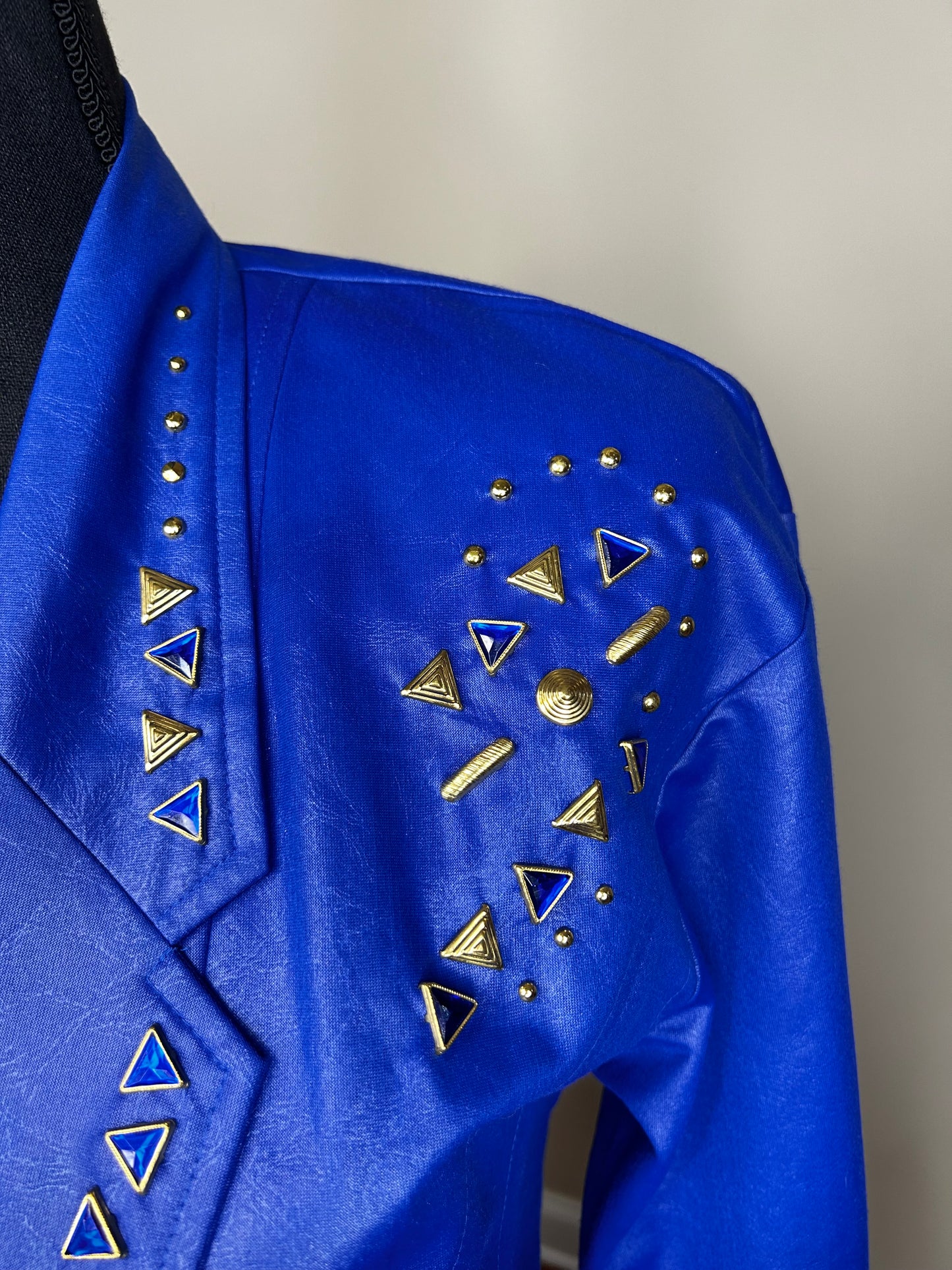 City Girl Bejeweled and Studded Blazer