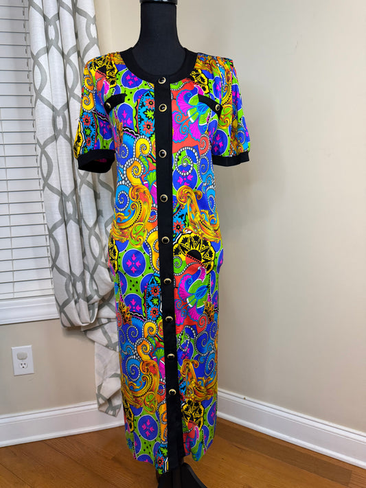 Botto Boutique Vintage Multiprint Dress