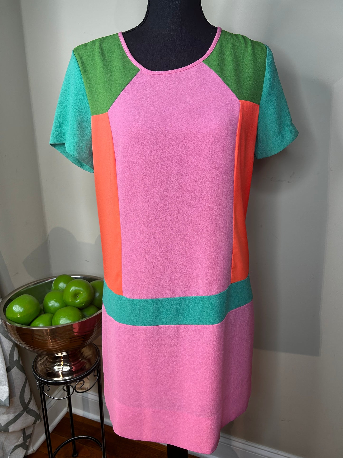 Champagne & Strawberry Colorblock Dress