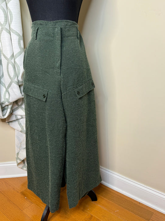 Newport News Vintage Tweed Wide Leg Pants