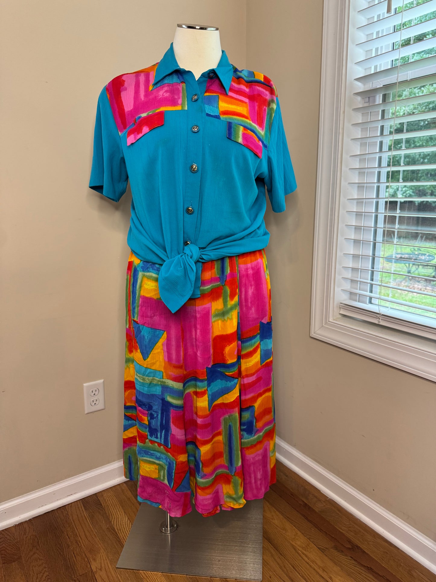 2-Piece Vtg Plus Size Skirt Set