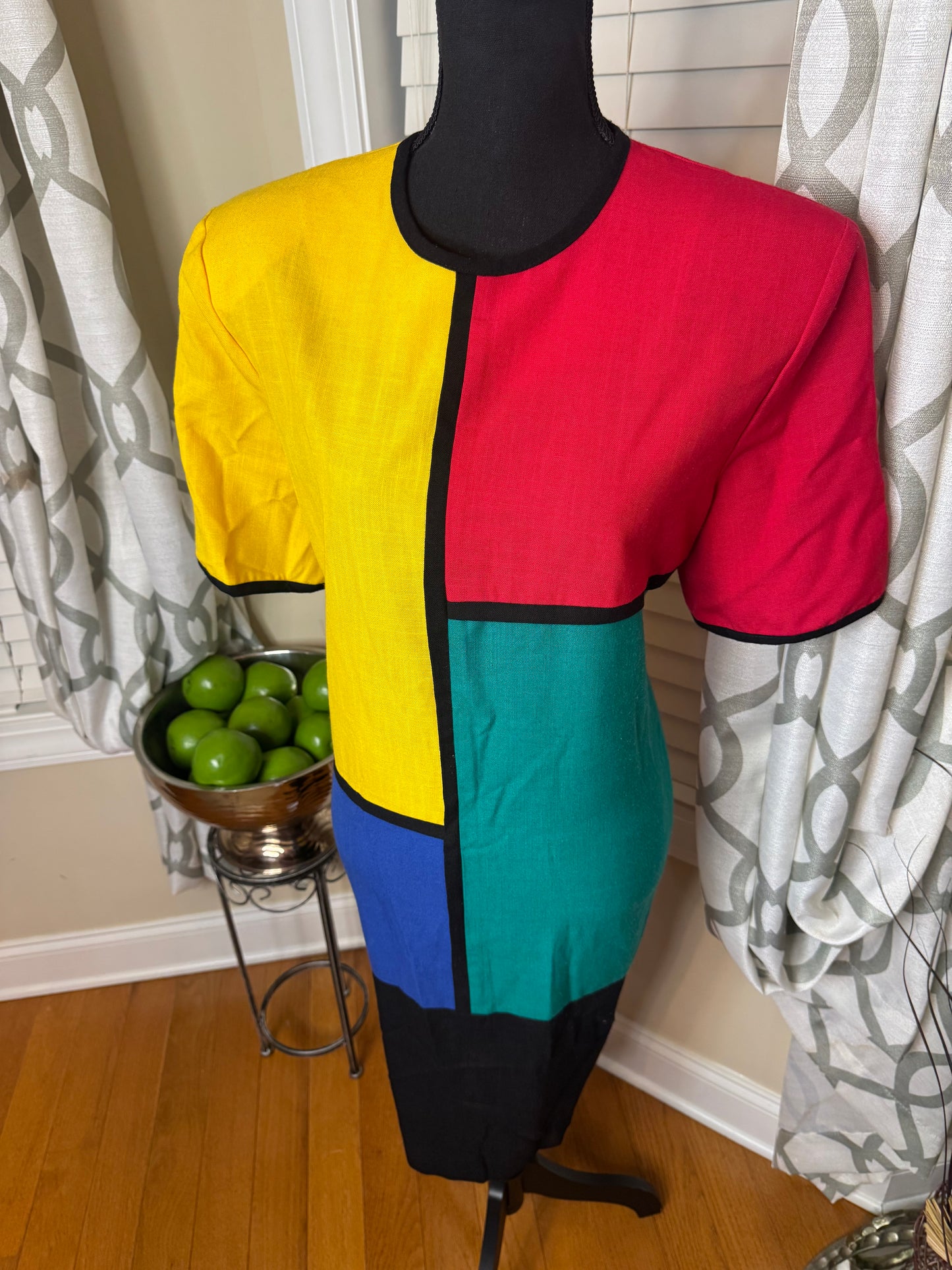 Vintage Colorblock Dress