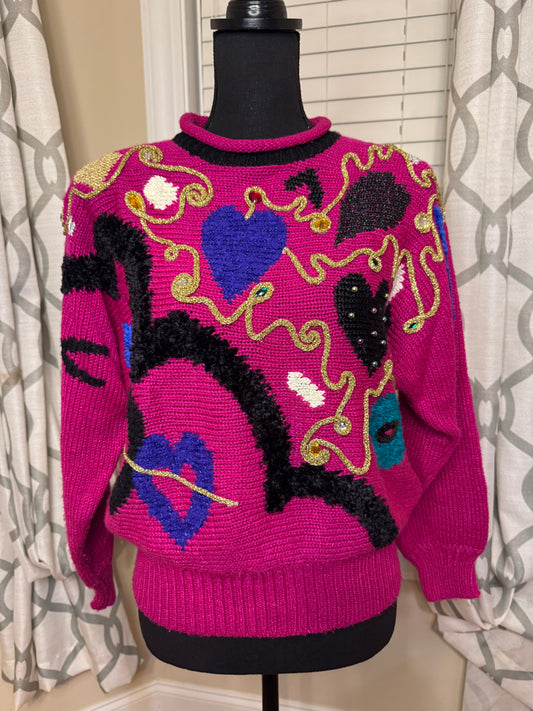 Jocelyn Smith Bejeweled and Embroidered Sweater