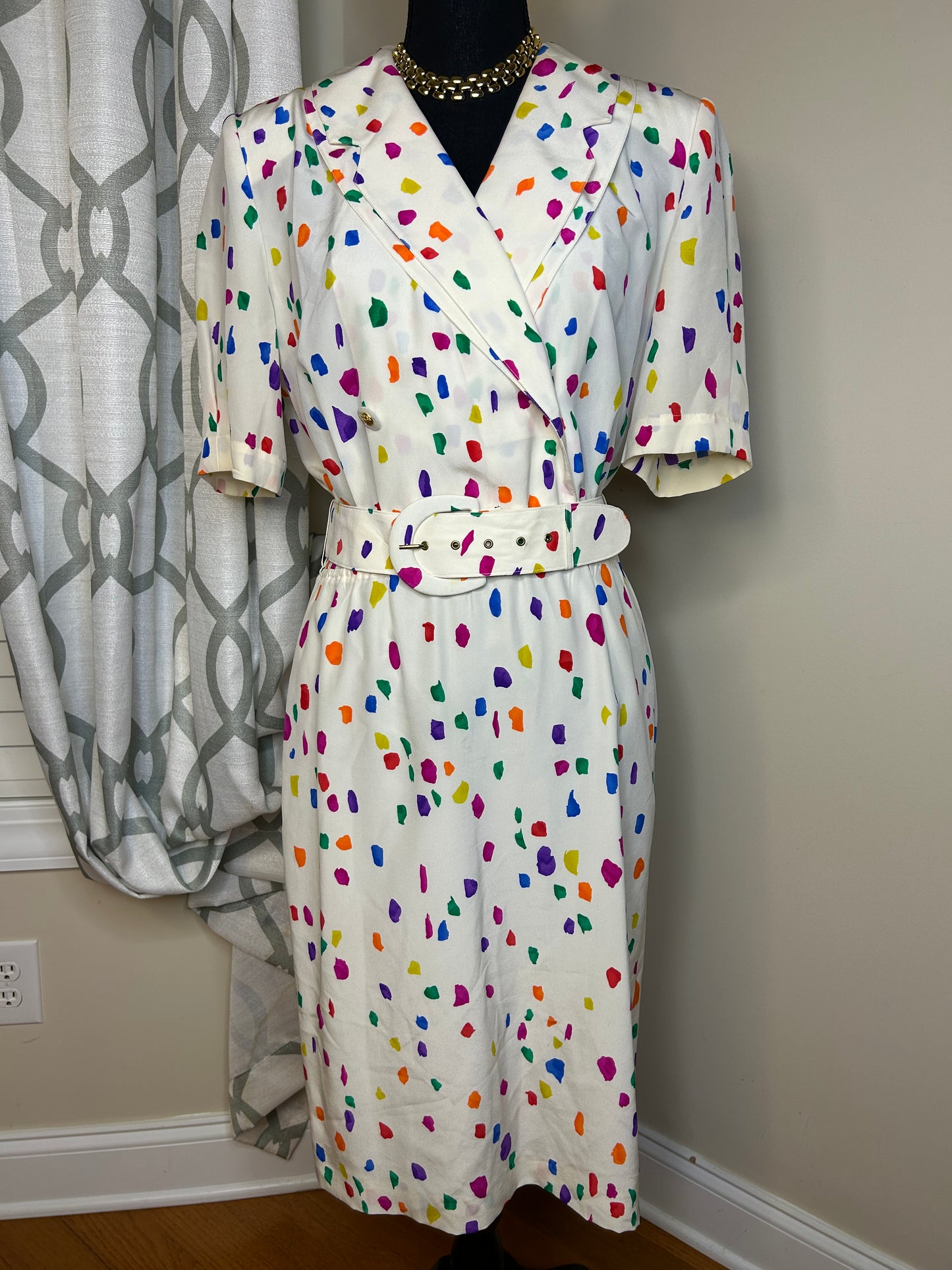 Louis Feraud "Gum Drops" Dress