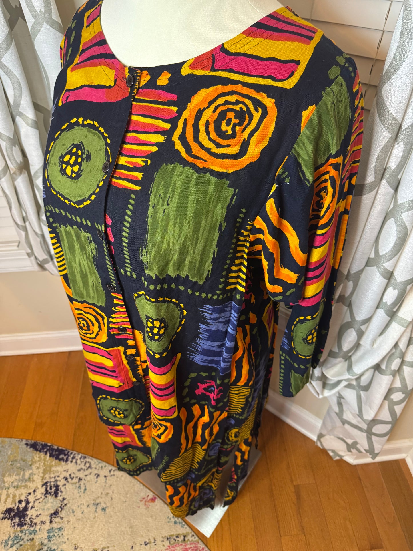 The African Heritage Abstract Print Kaftan/MuuMuu