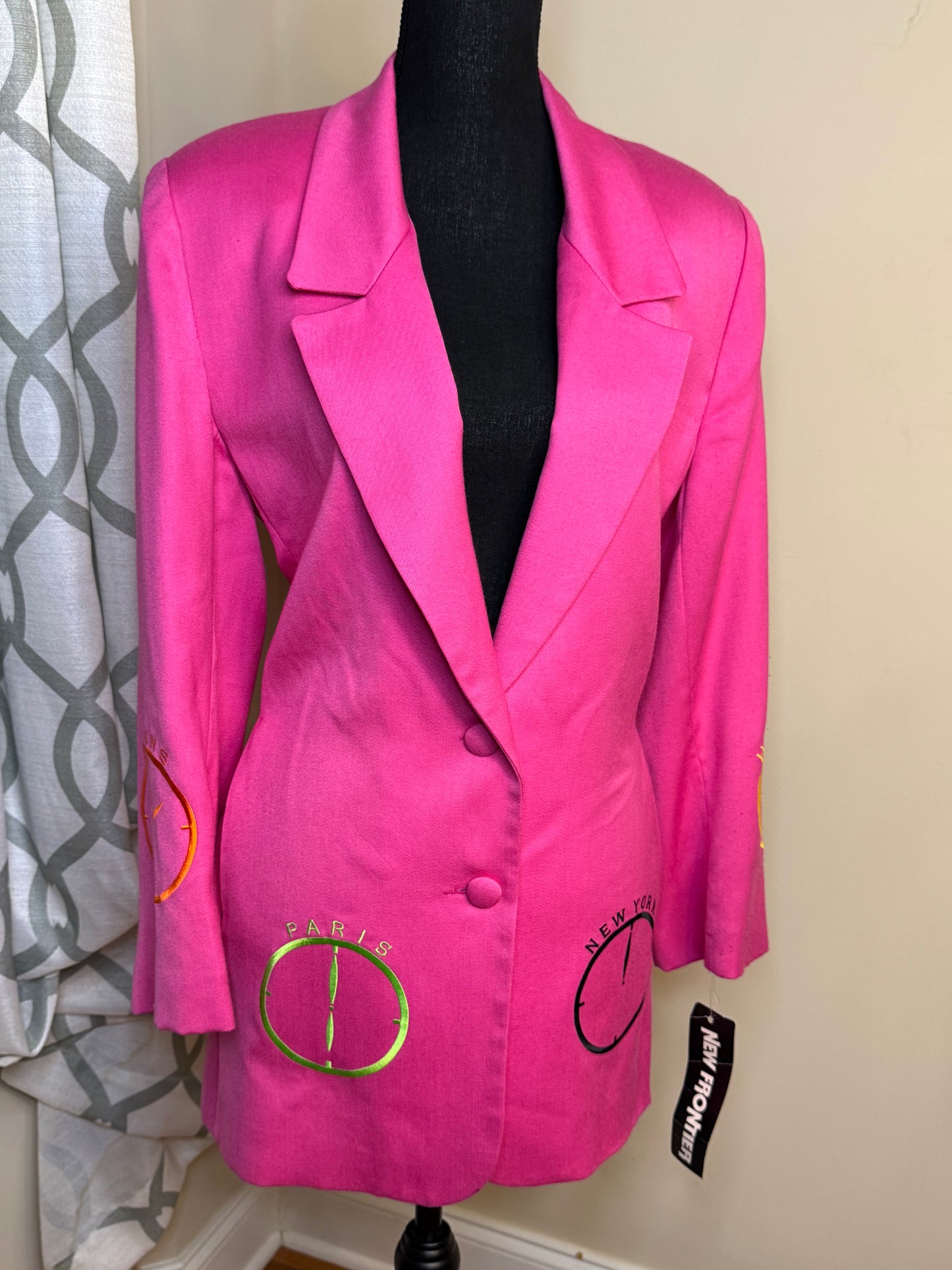 New Frontier "World Clock" Blazer NWT