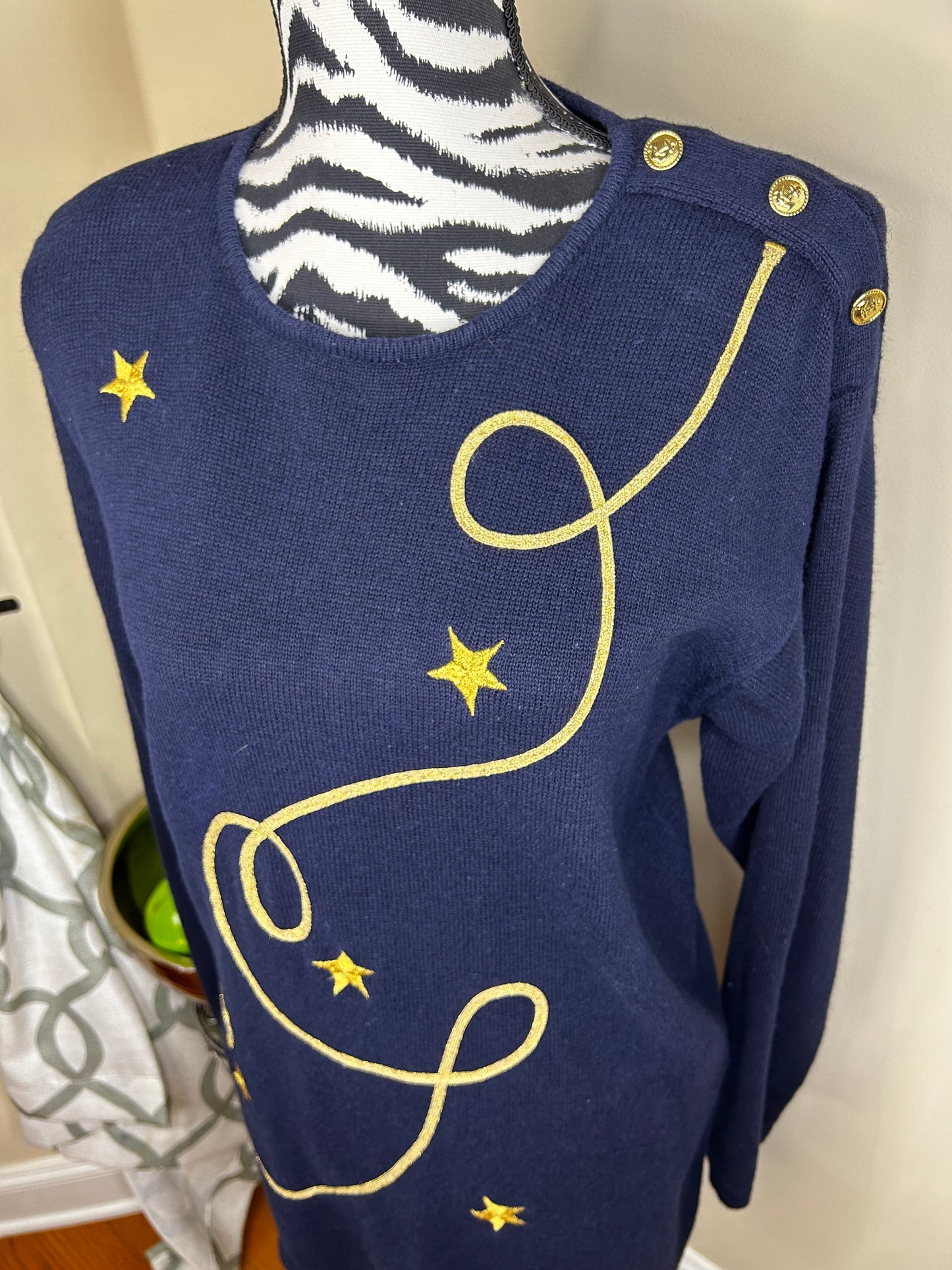 Leslie Faye Embroidered Sweater
