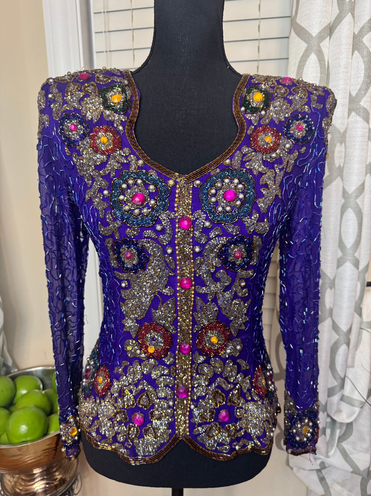 Joan Leslie Vintage Sequin Top