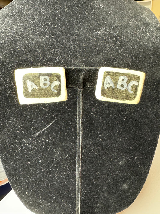 ABC Pierced Earrings