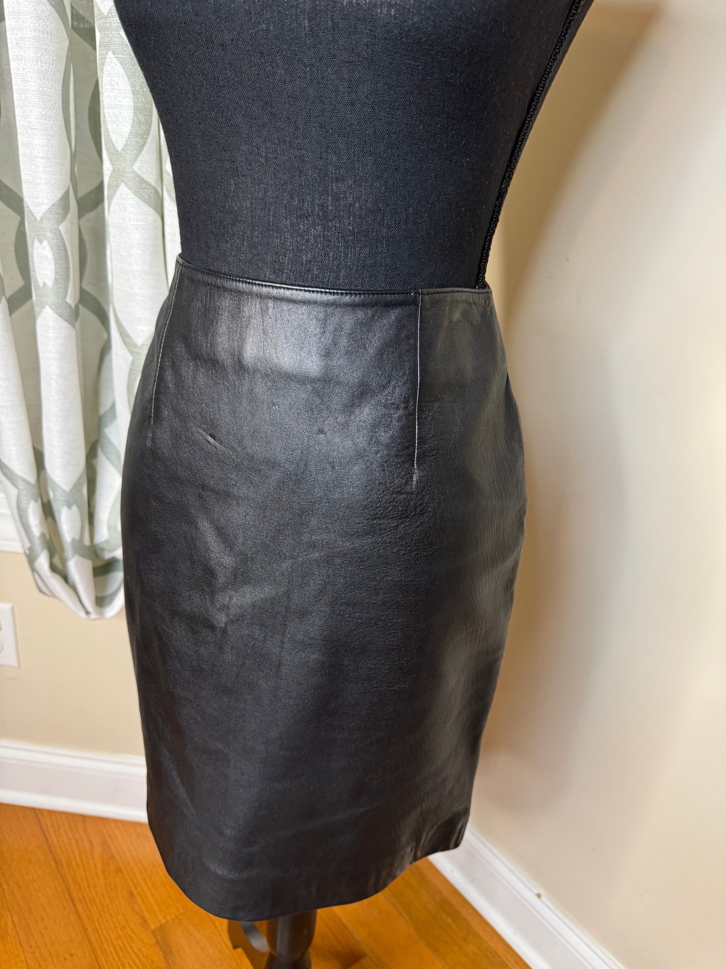 Yvonne & Marie 100% Lamb Leather Skirt