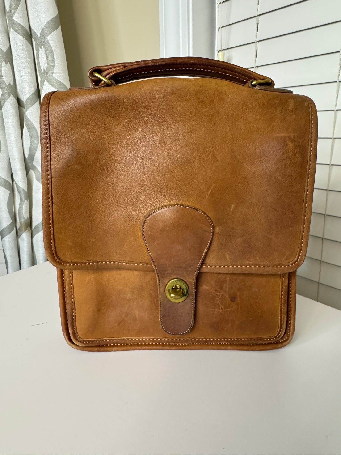 Vintage Coach British Satchel Messenger Bag