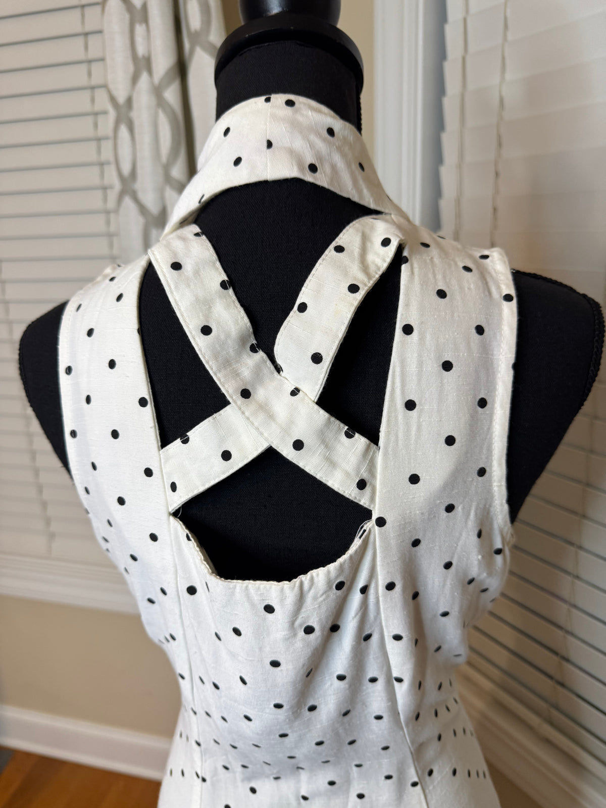 Vtg DJ & Co. Polka Dot Dress