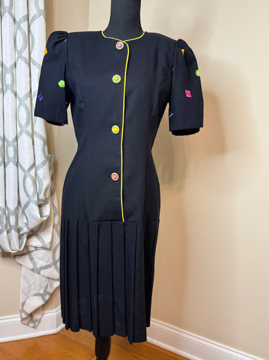 CHEL'SEA L'TD Embroidered Vtg Dress
