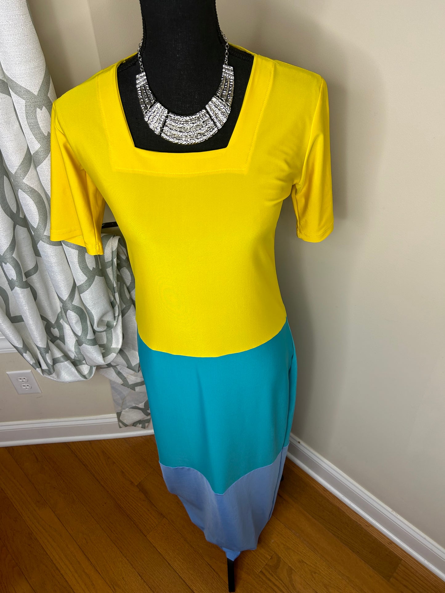 Colorblock Maxi Dress