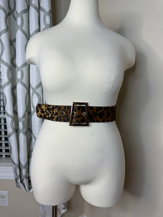 Leopard Print Belt