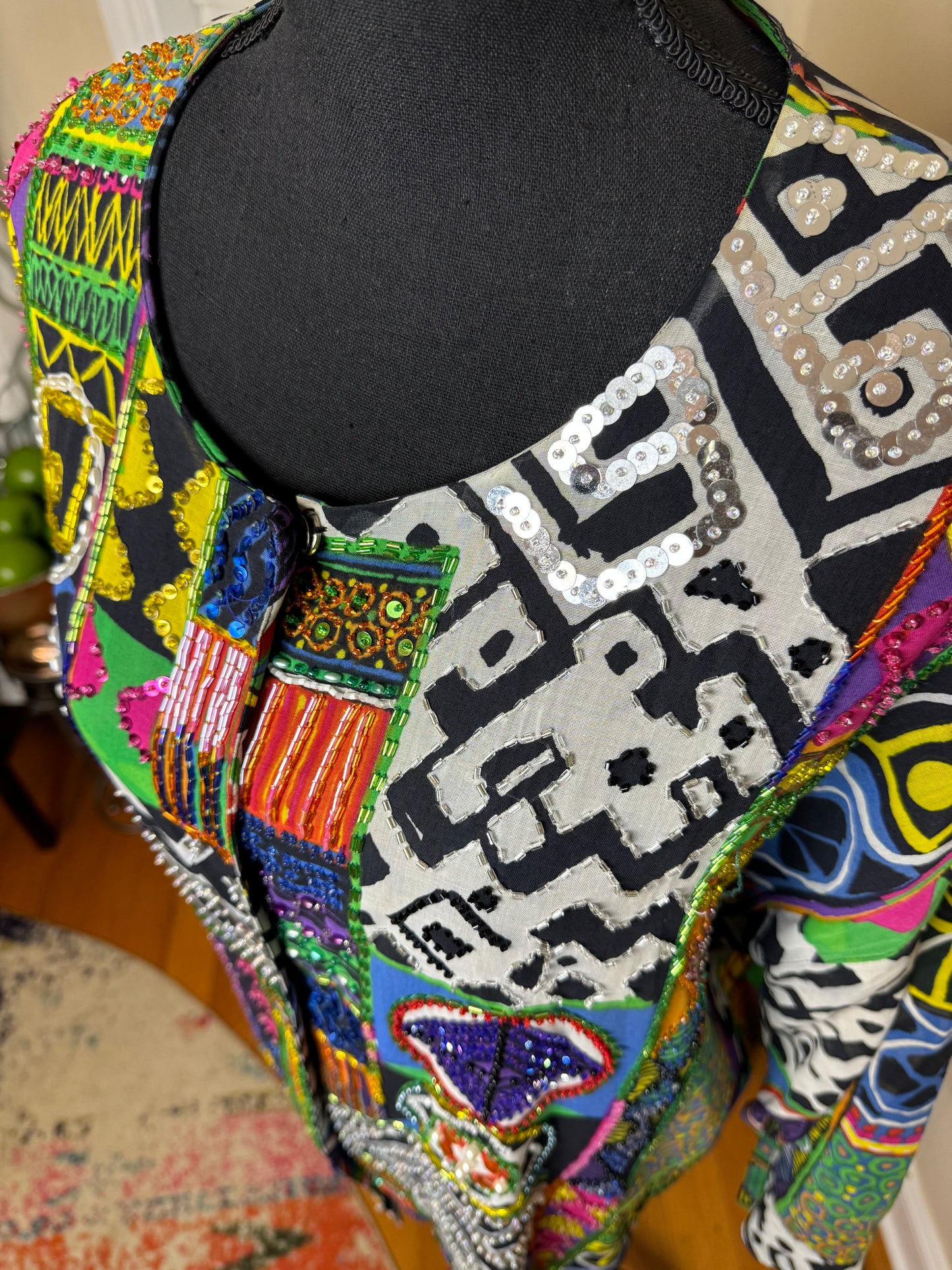Diane Fres Original Sequin and Beaded Blazer