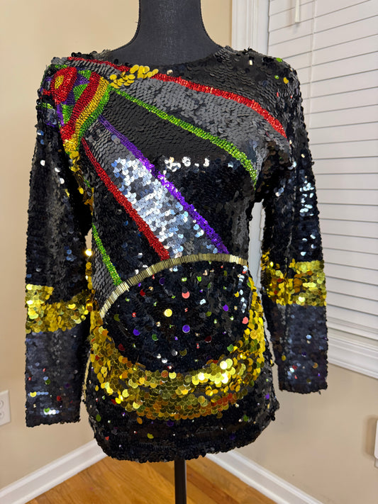 Cedars Vtg Sequin Shirt