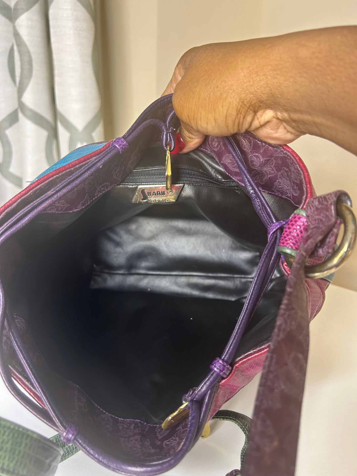 Vintage Sharif Purse Embroidered Handbag