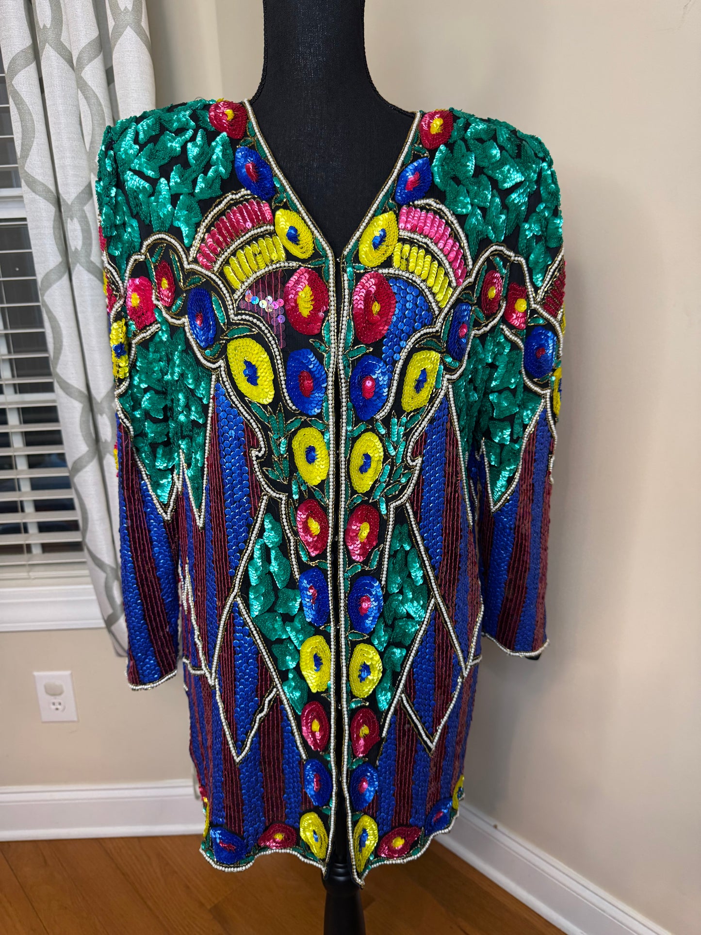 Vintage Channa Sequin Duster/Jacket