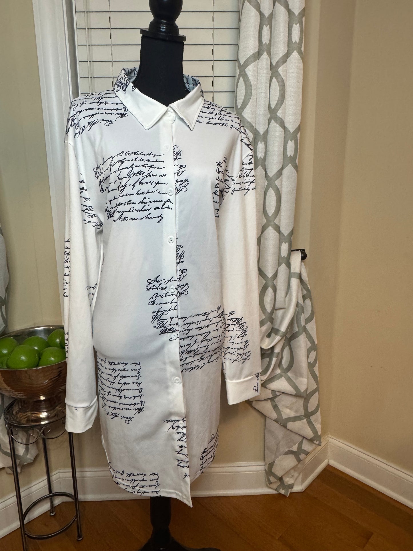 “Unwritten Words” T-shirt Dress