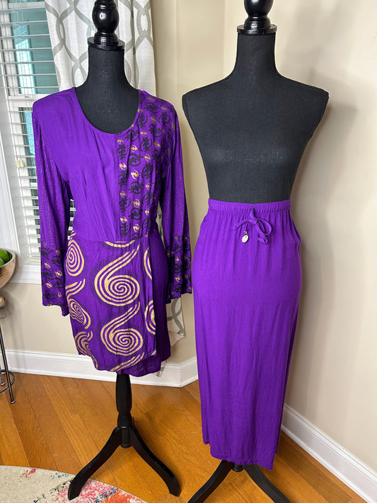 Vintage Ashro 2-Piece Skirt Set