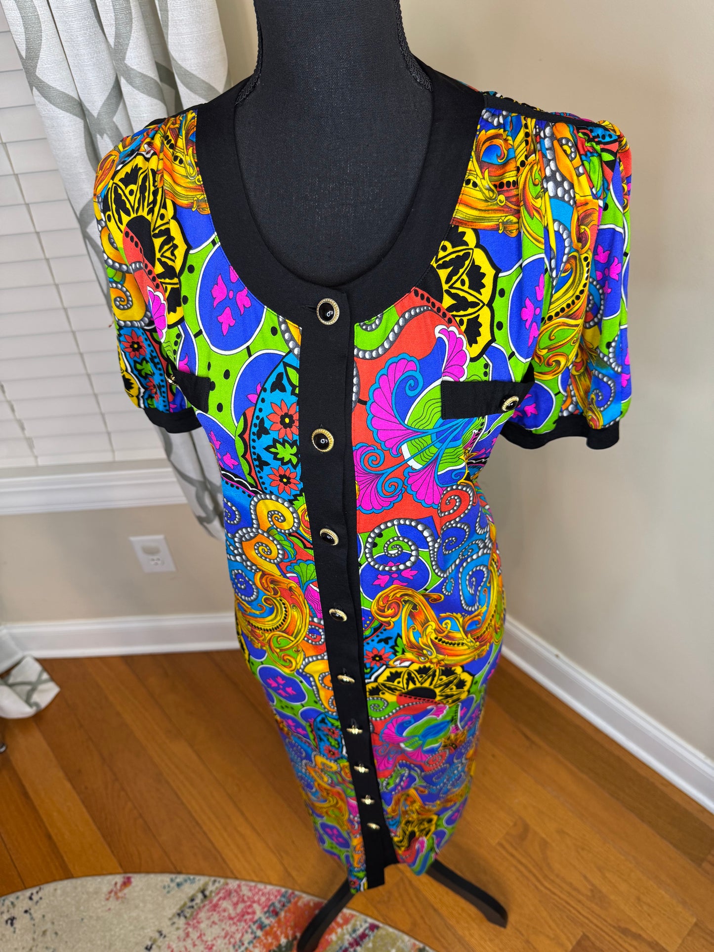 Botto Boutique Vintage Multiprint Dress