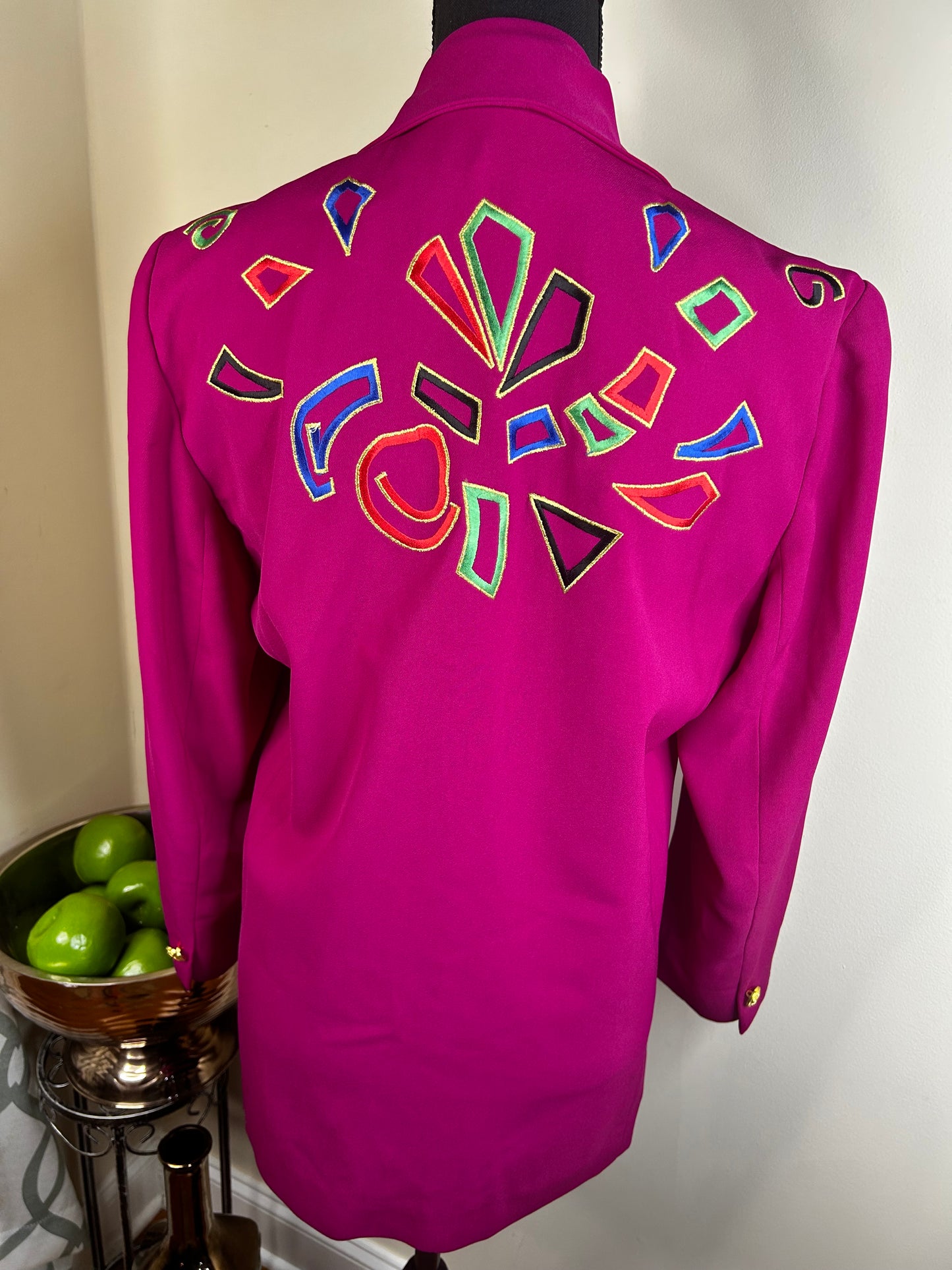 Oleg Cassini Embroidered Blazer