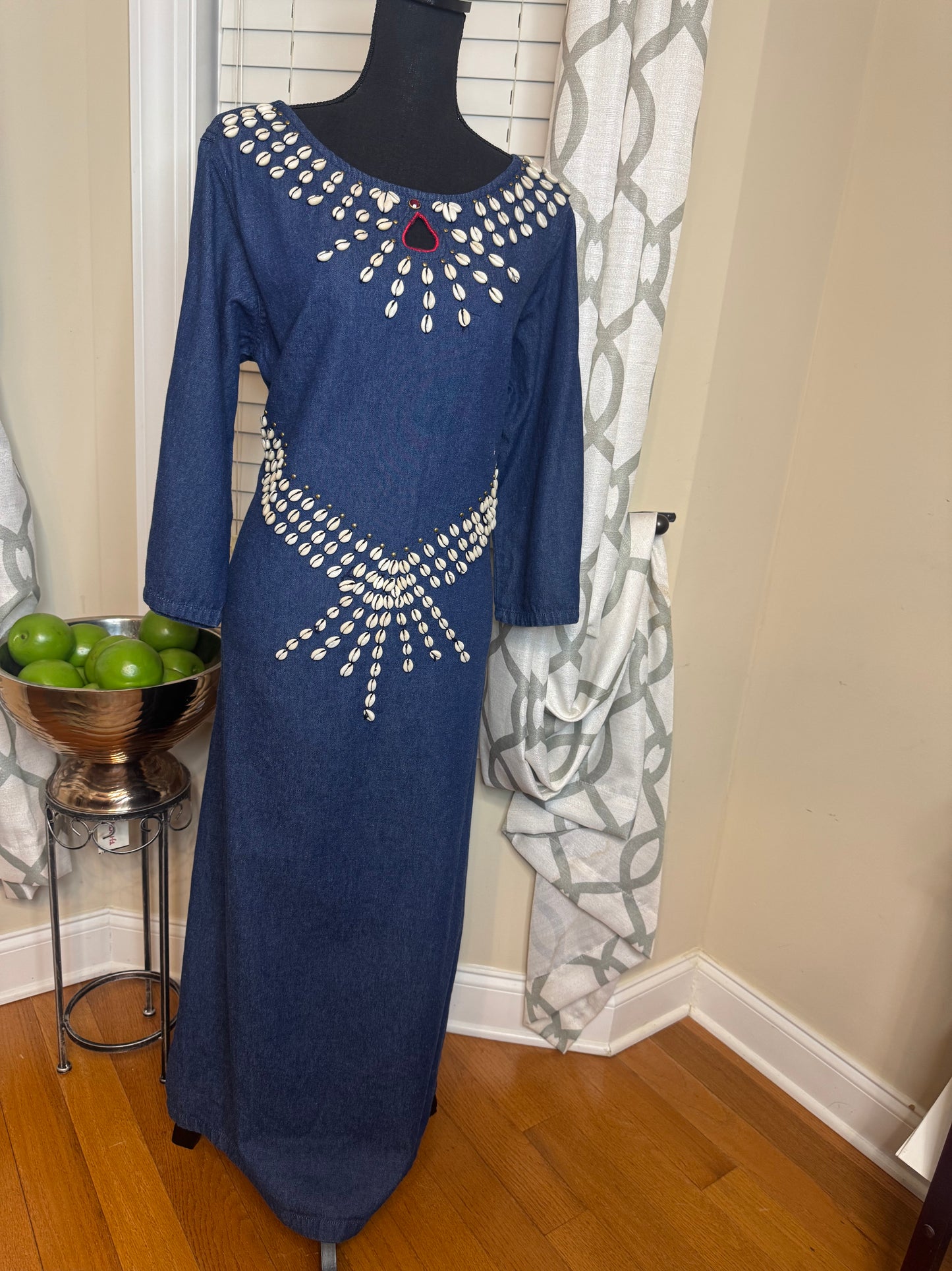 Molato Denim Dress with Shells