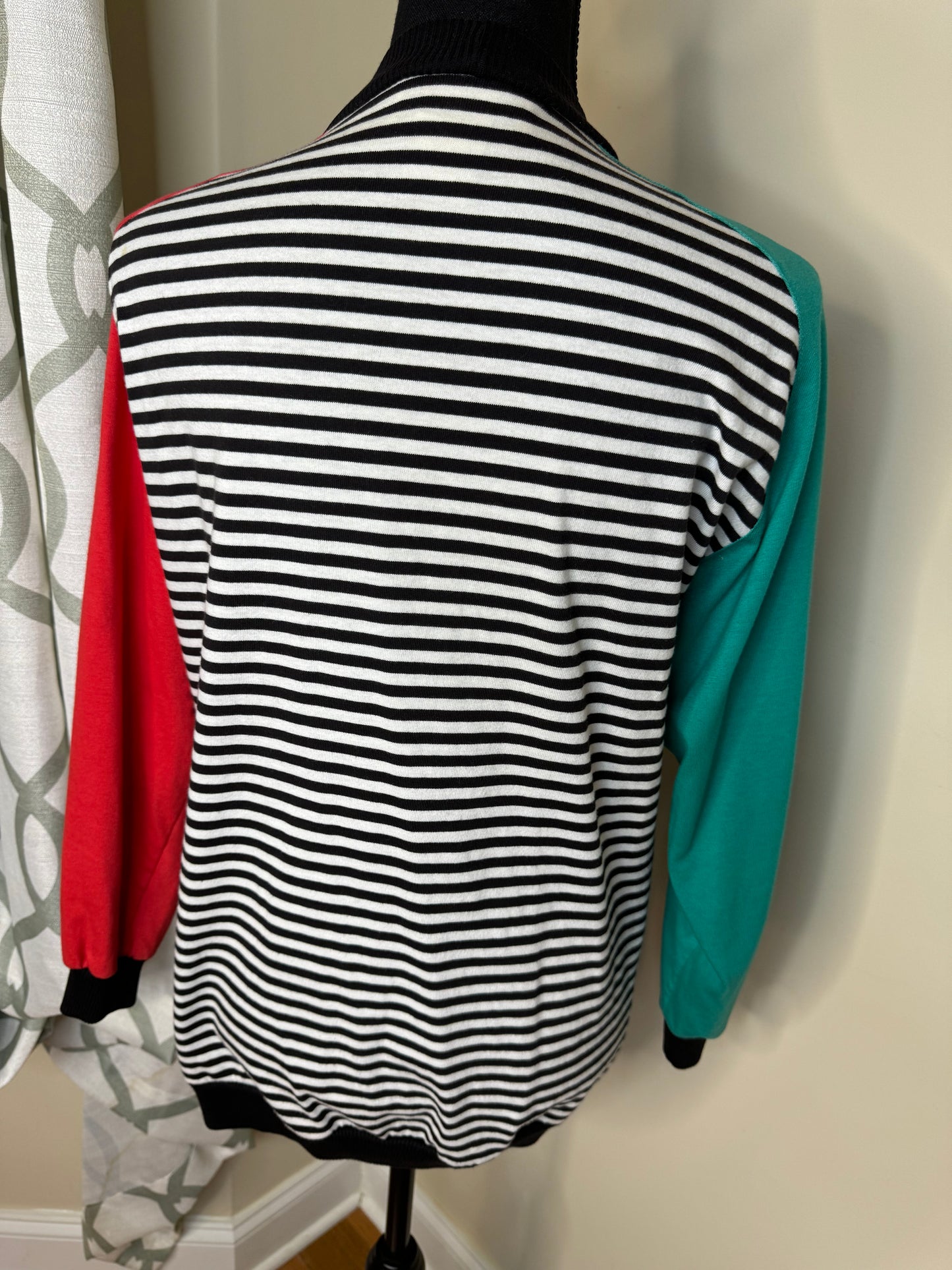 Peter Popovitch Colorblock 80s Cardigan