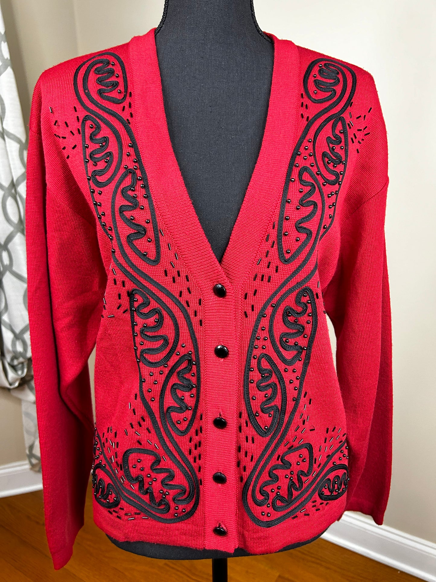 Classiqueo Entier Beaded and Embroidered Sweater